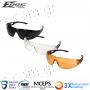 Edge Eyeware Dragon Fire Αντιβαλλιστικά γυαλιά σκοποβολής / αθλητικά / ασφαλείας Polycarbonate ANSI Z87.1+2010 MCEPS GL-PD 10-12  UVA/B/C Vapor Shield σε χρώμα Clear / Smoke / Orange